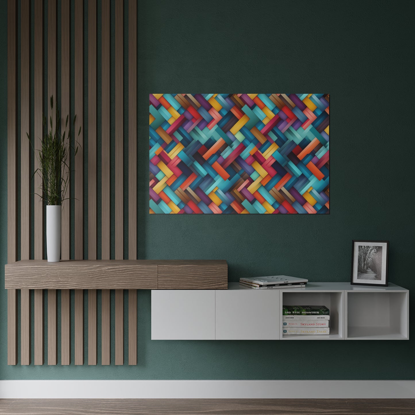 Squares and Rectangles Satin Poster (300gsm)