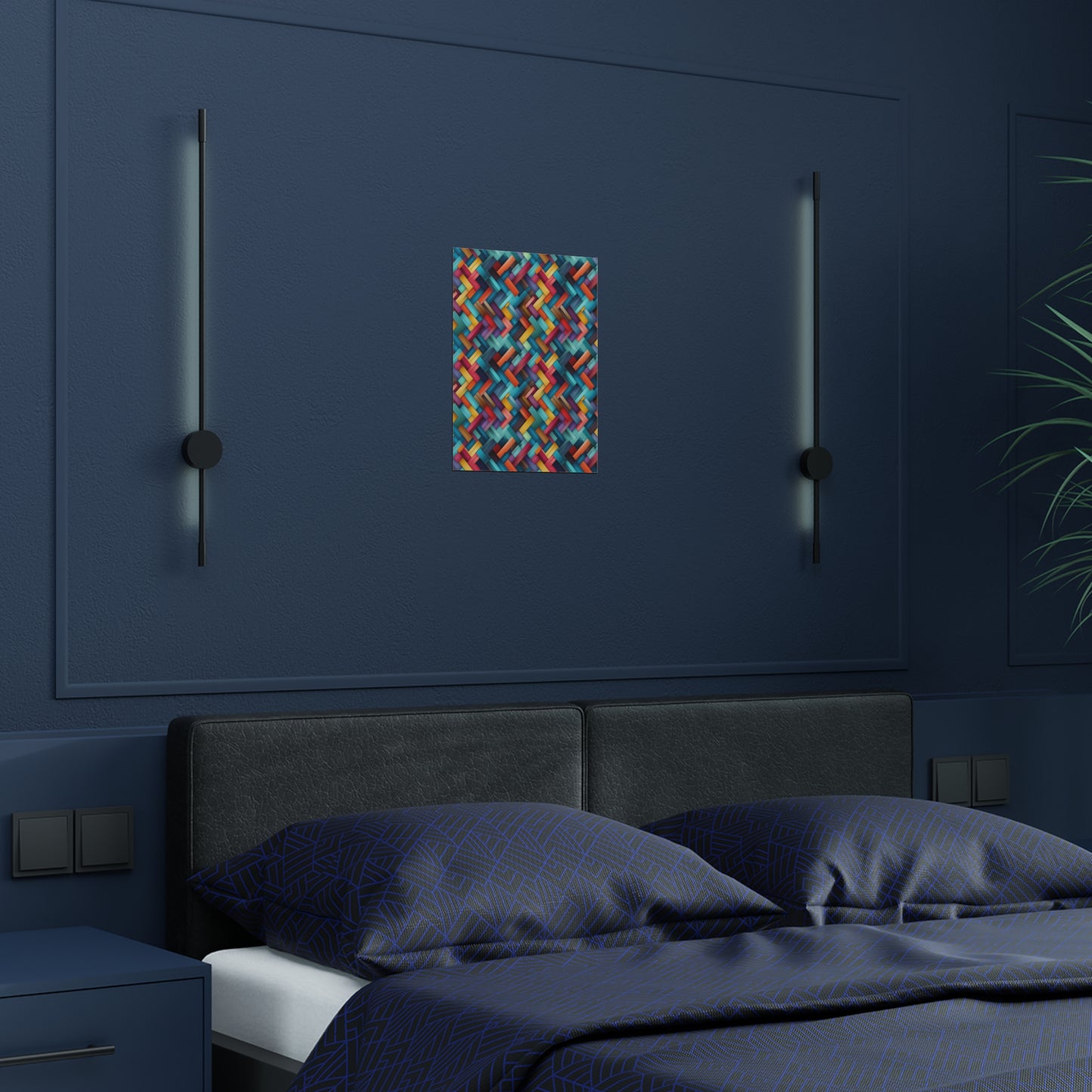 Squares and Rectangles Satin Poster (300gsm)