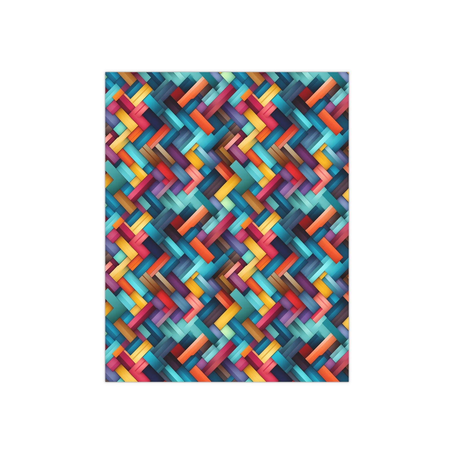 Squares and Rectangles Satin Poster (300gsm)