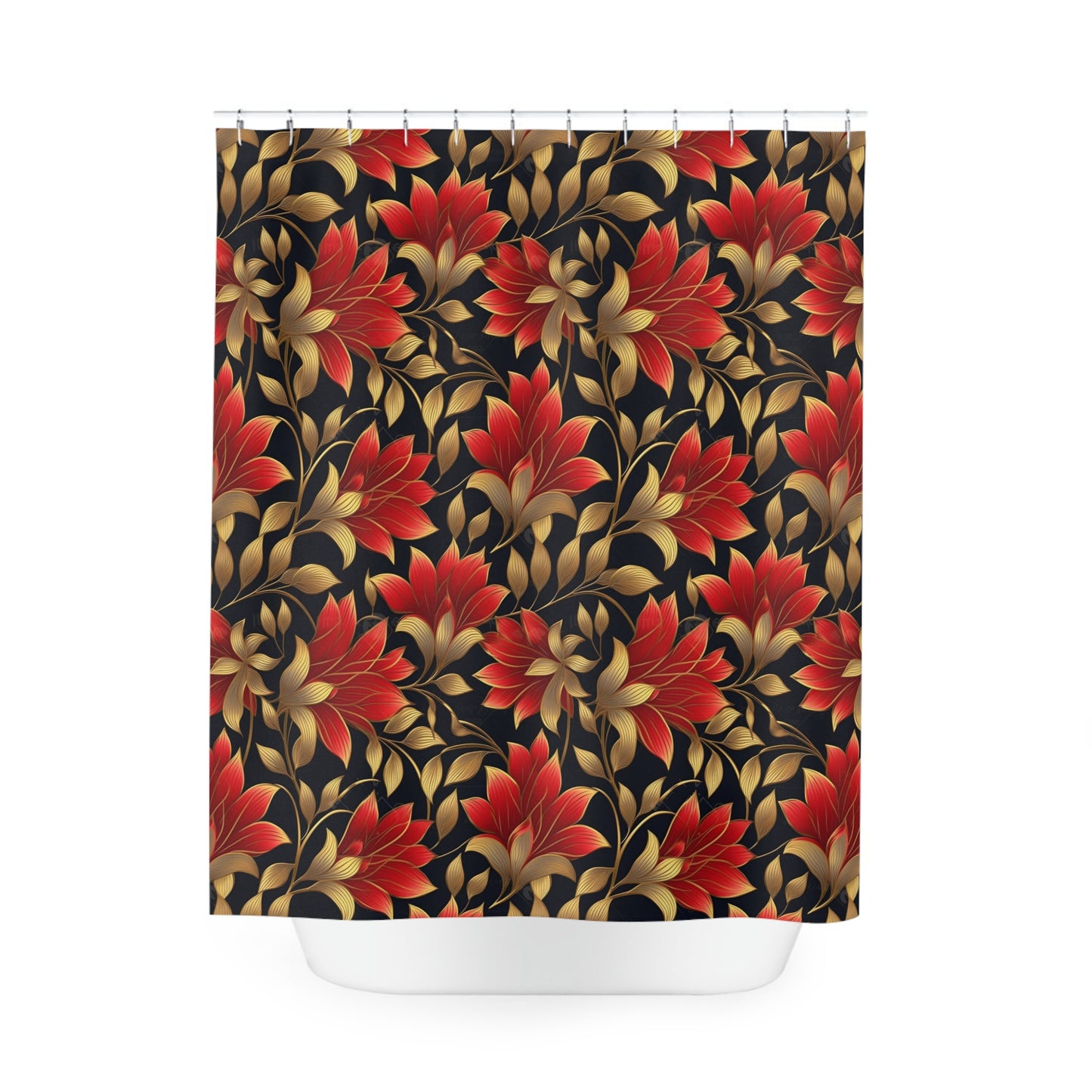 R-n-G Floral Polyester Shower Curtain