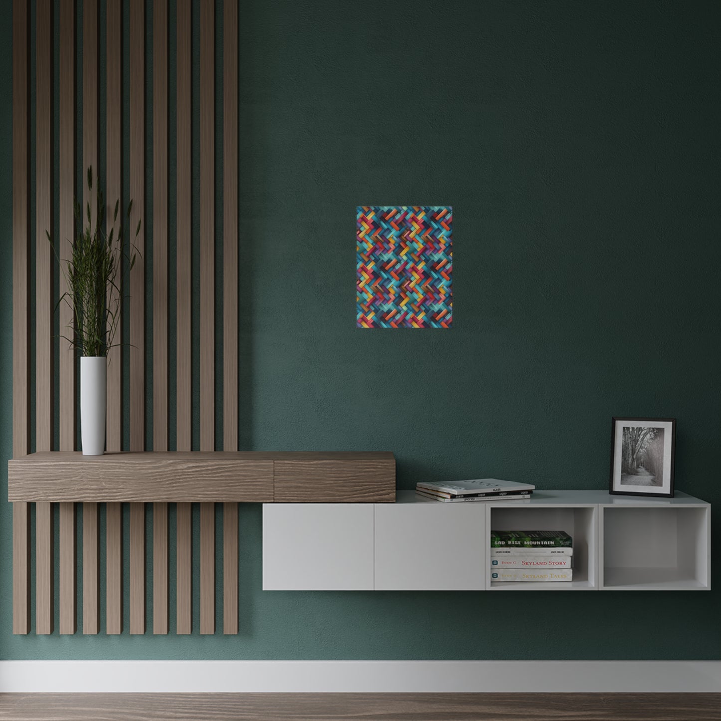 Squares and Rectangles Satin Poster (300gsm)