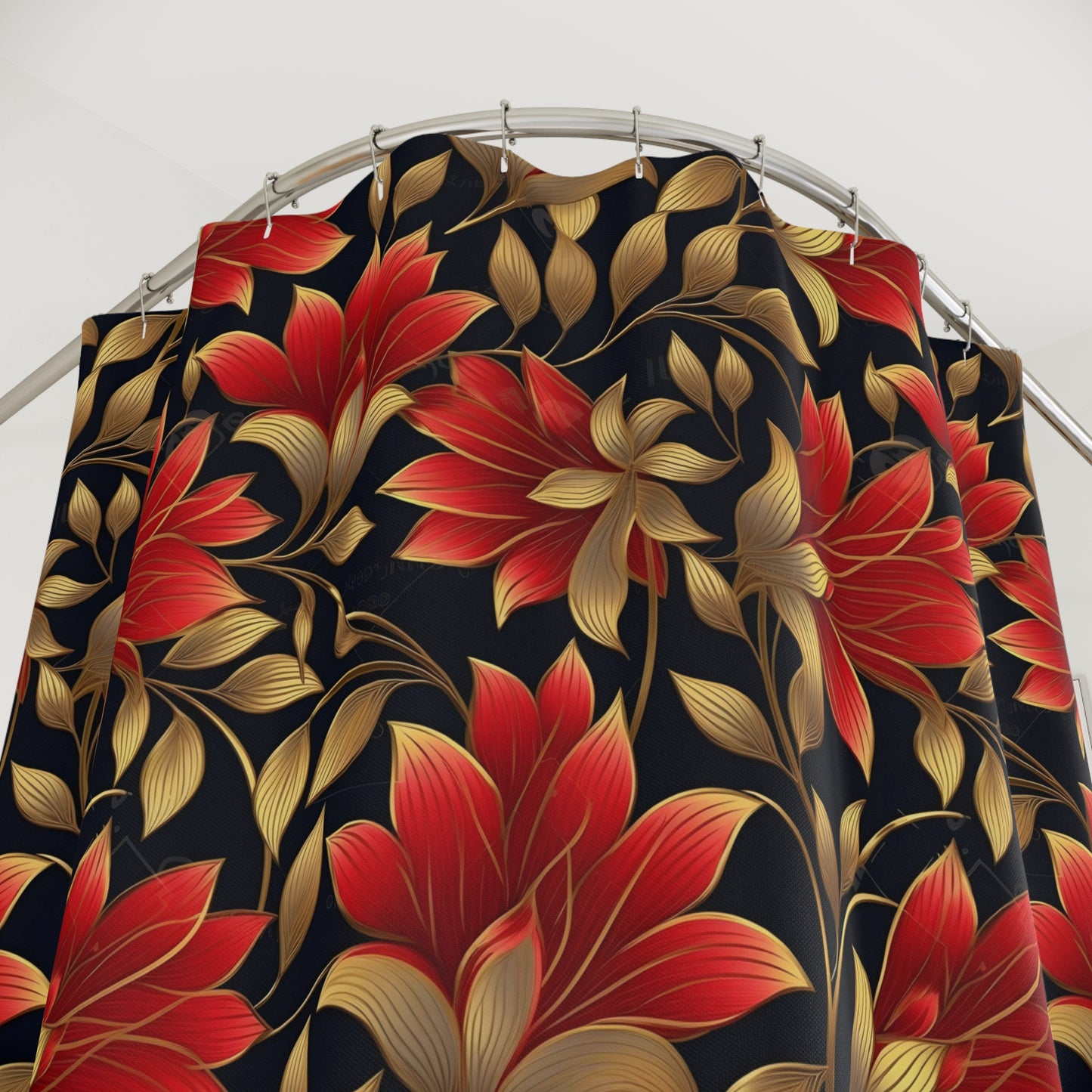 R-n-G Floral Polyester Shower Curtain