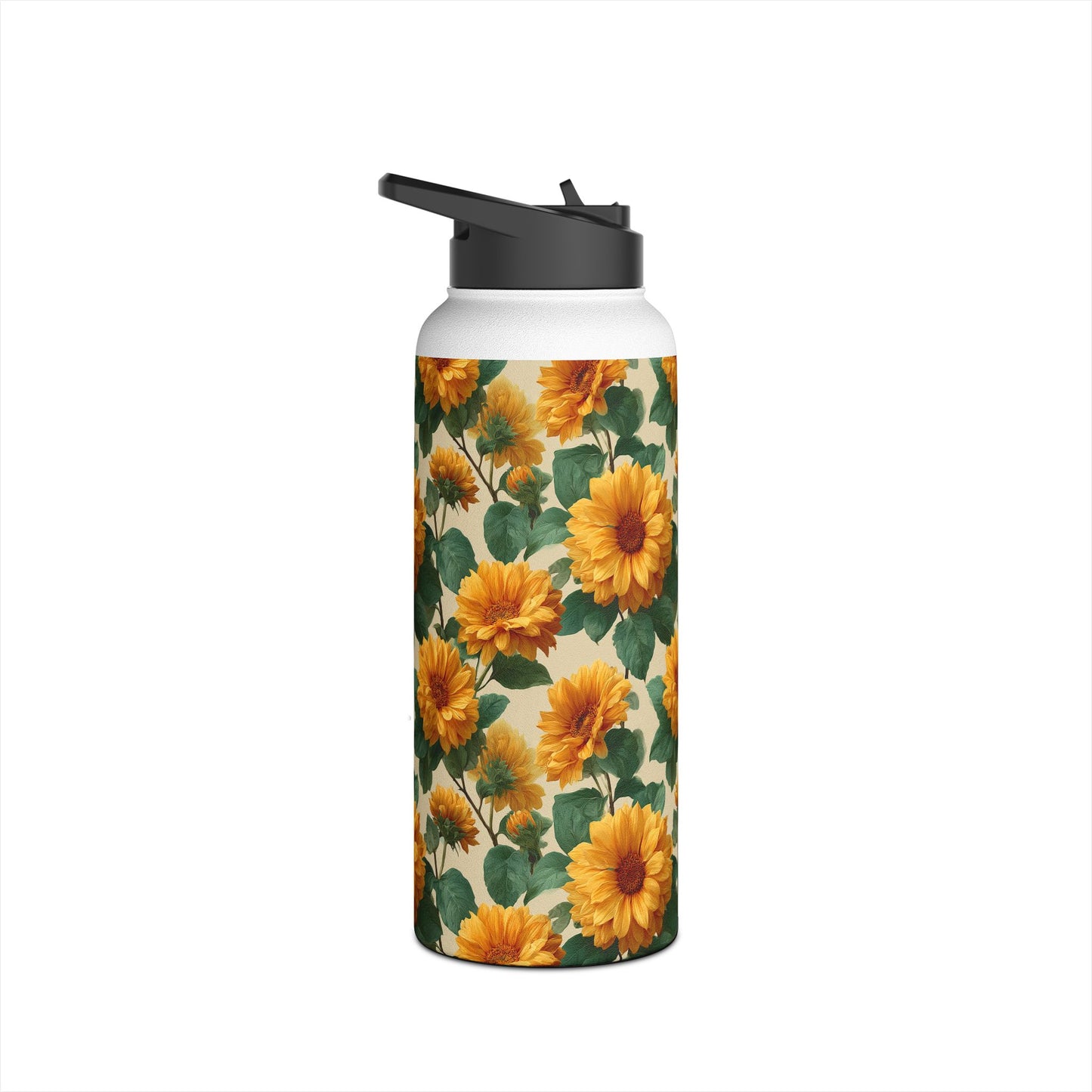Sunny Floral Stainless Steel Water Bottle | Eco-Friendly Hydration, Summer Vibes, Gift for Nature Lovers, Travel Companion, Reusable [...]