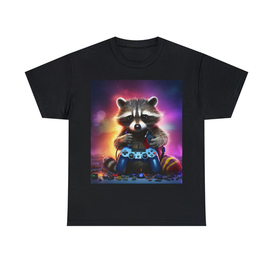 GAMER RACCOON Unisex Heavy Cotton Tee