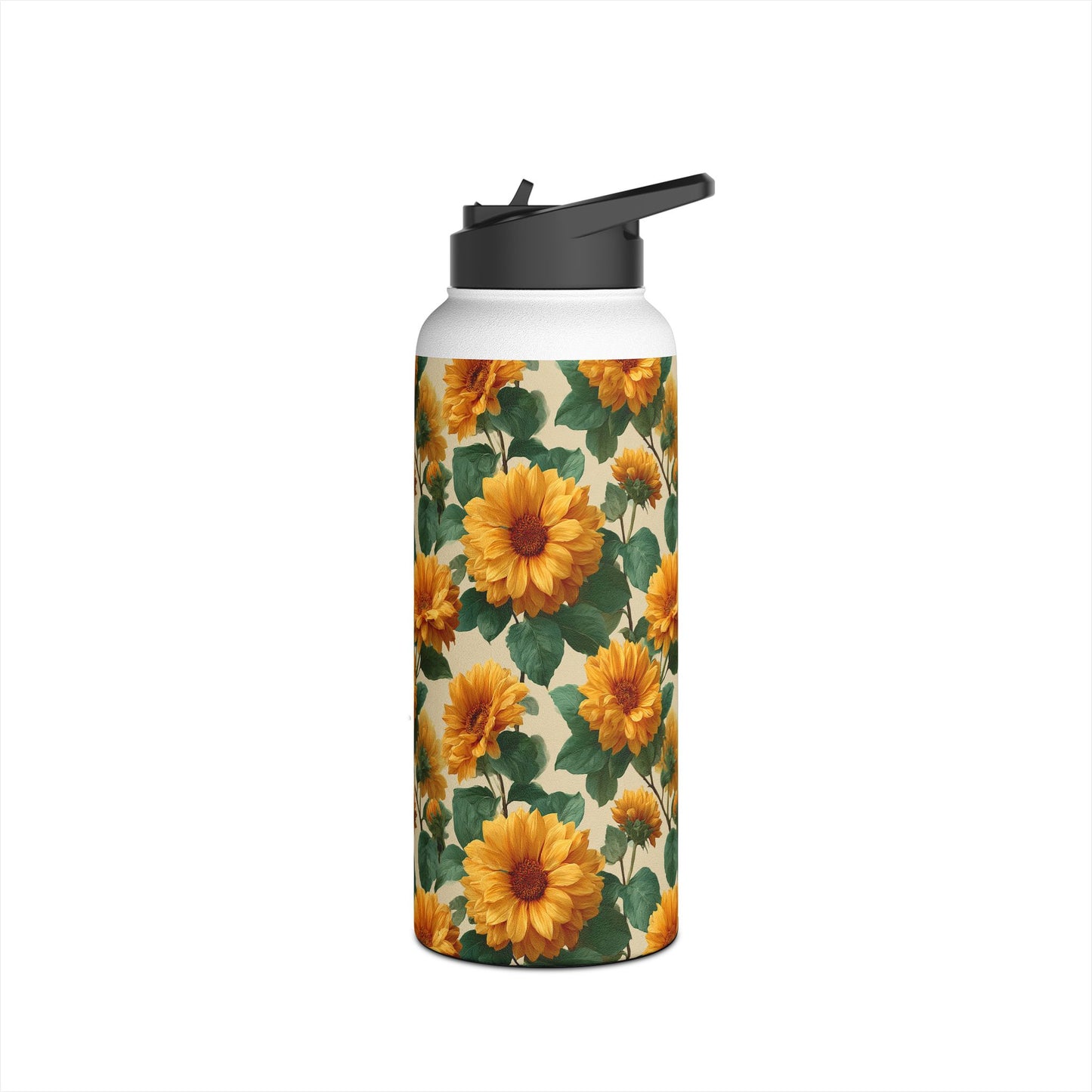 Sunny Floral Stainless Steel Water Bottle | Eco-Friendly Hydration, Summer Vibes, Gift for Nature Lovers, Travel Companion, Reusable [...]