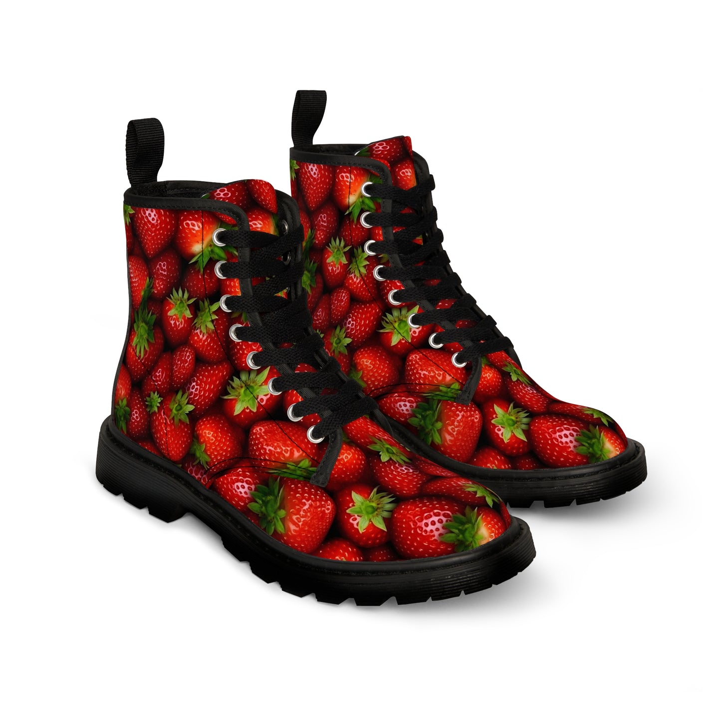 Strawberry Women's Canvas Boots