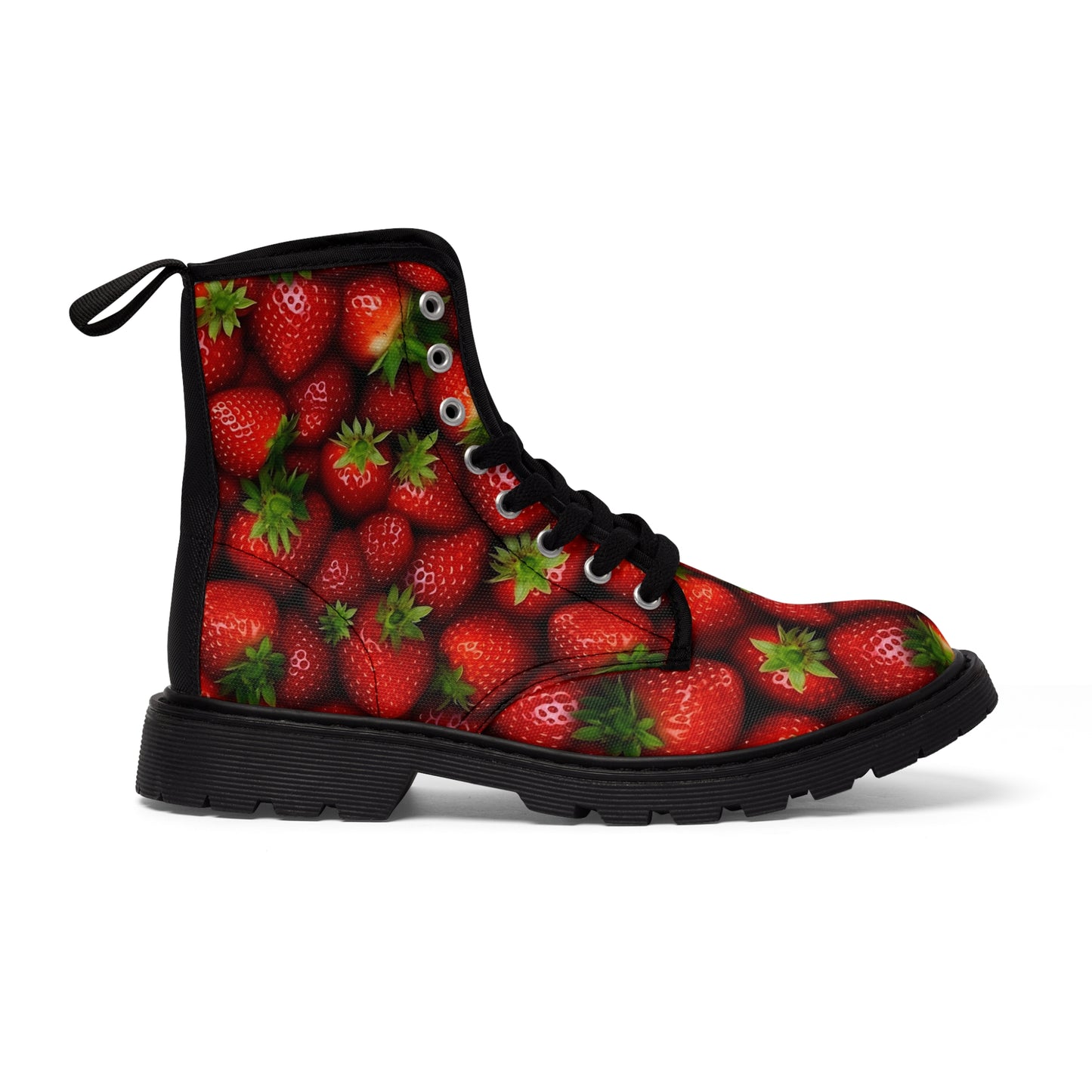 Strawberry Women's Canvas Boots