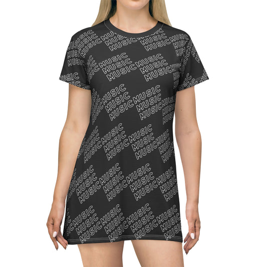 MUSIC T-Shirt Dress (AOP)