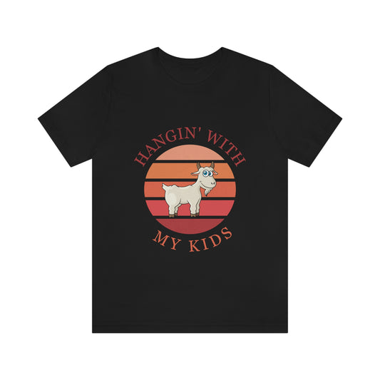 HANGIN' WITH MY KIDS Unisex Jersey Short Sleeve Tee