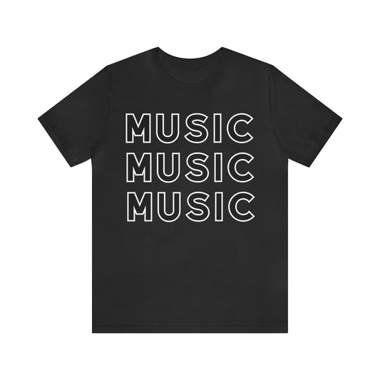 MUSIC Unisex Jersey Short Sleeve Tee