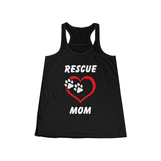 RESCUE MOM Women's Flowy Racerback Tank