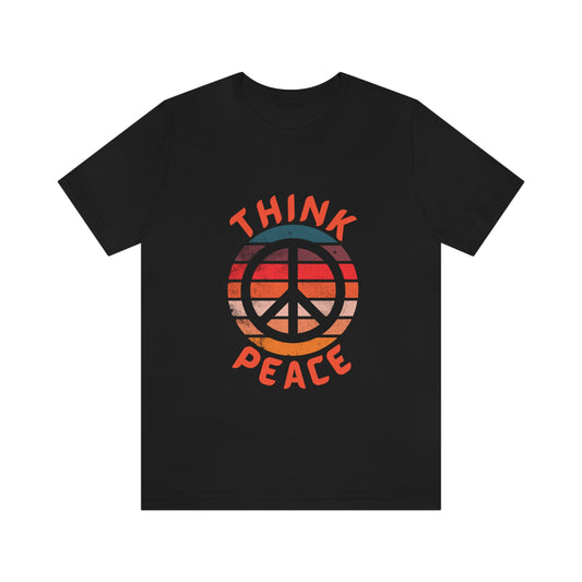 THINK PEACE Unisex Jersey Short Sleeve Tee